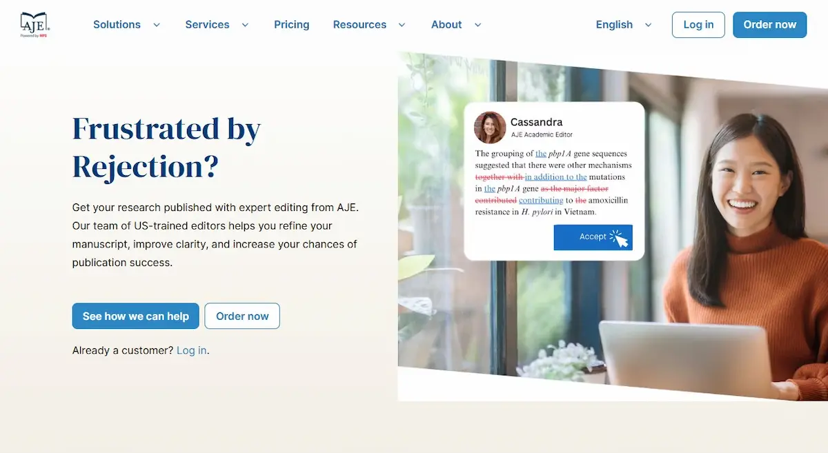 american journal experts academic editing service