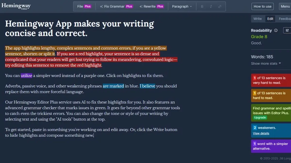 hemmingway editor app